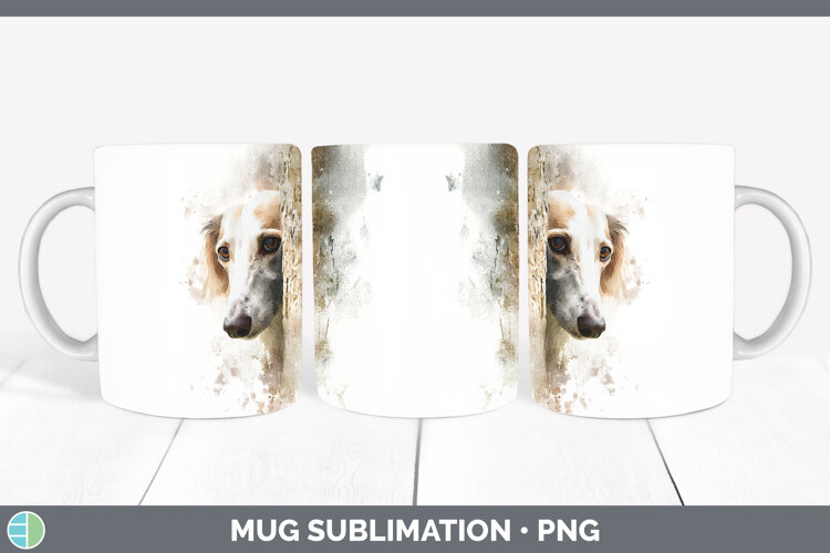 GorgeousDogs 05 Tree Peek Mug Wrap design.