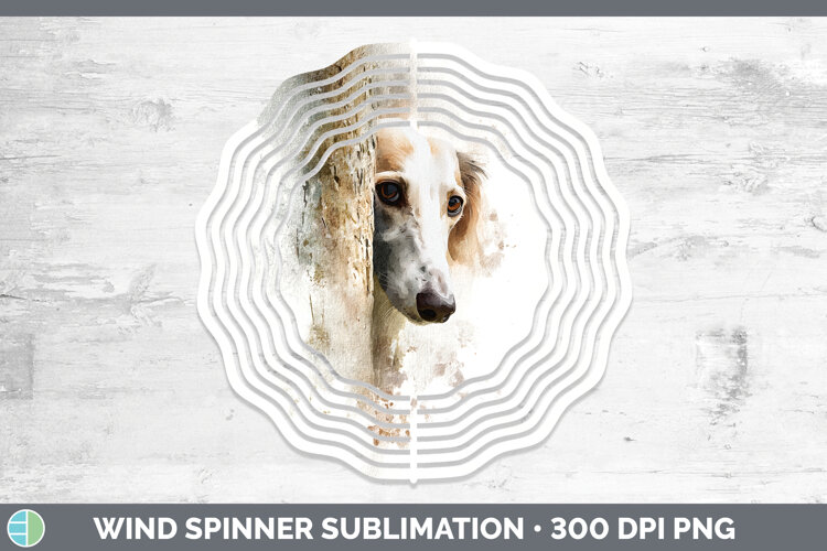 GorgeousDogs 05 Tree Peek Wind Spinner design.