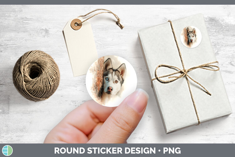 GorgeousDogs 05 Tree Peek Stickers design.