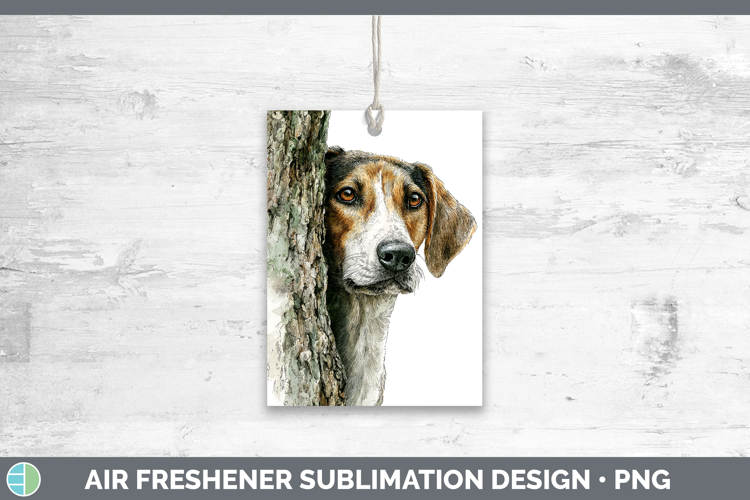 Warren Hound Dogs 05 Tree Peek Air Freshener Sublimation Des