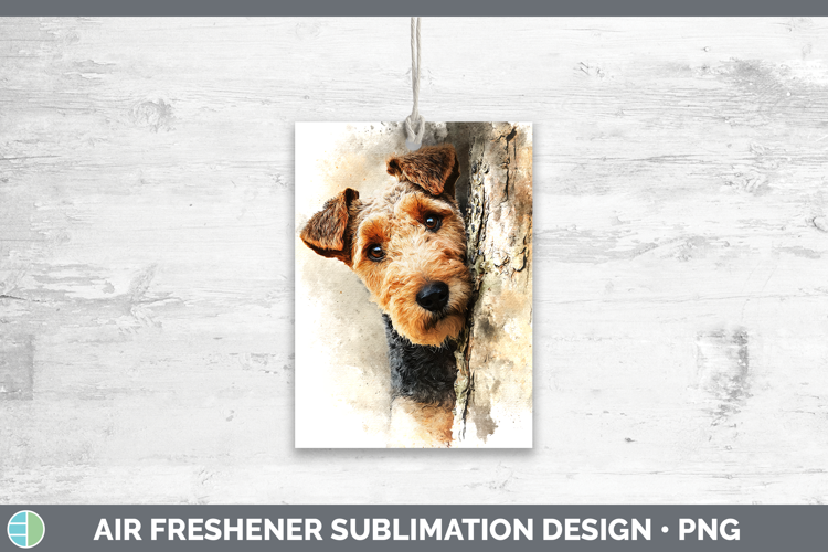Welsh Terrier Dogs 05 Tree Peek Air Freshener Sublimation De