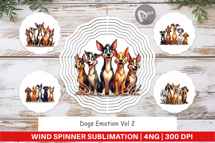 Dogs Emotion Wind Spinner