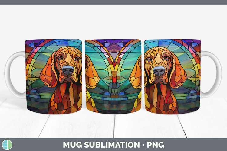 GorgeousDogs Stained Glass Mug Wrap design.