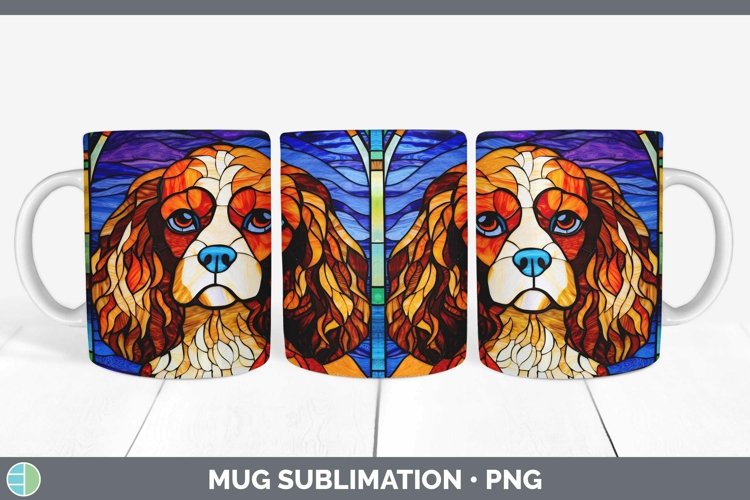 GorgeousDogs Stained Glass Mug Wrap design.