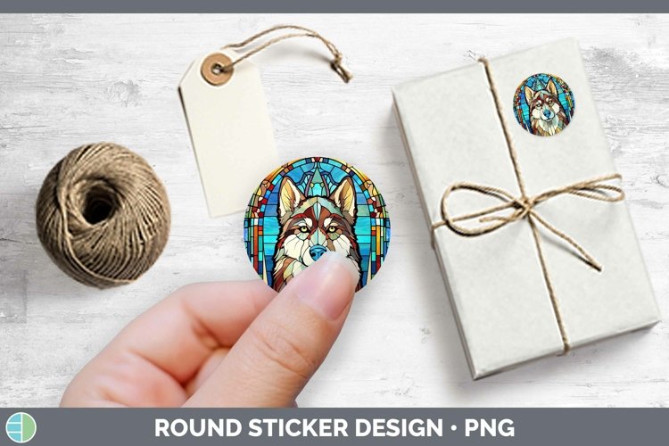 GorgeousDogs Stained Glass Stickers design.
