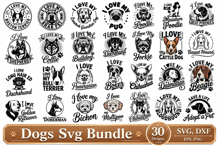 Dogs Svg Bundle