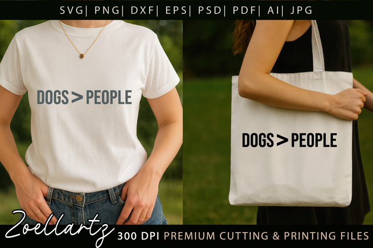 Dogs People SVG Dog Mom SVG Dog T-shirt Mug Paw Prints SVG