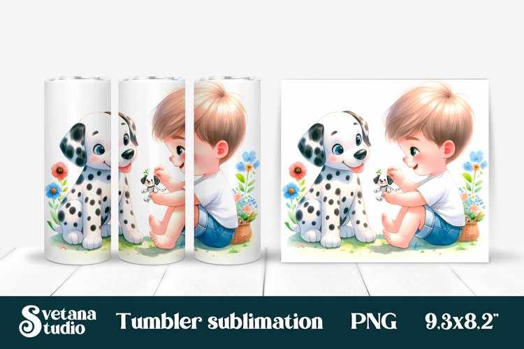 Dog tumbler sublimation | Dog kids tumbler sublimation