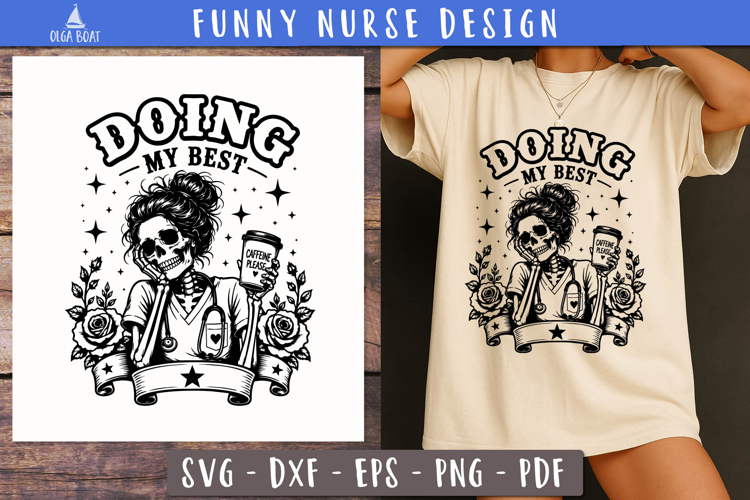 Black Nurse Svg Image 4