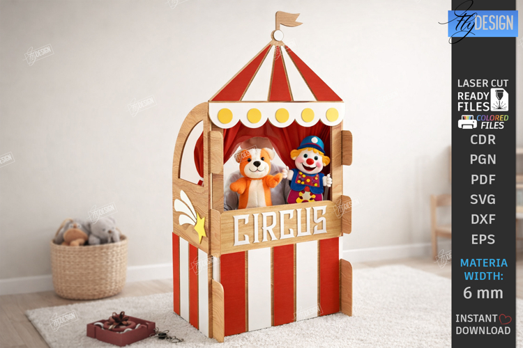 Puppet Theater Laser Cut | Doll Theater | Kids Laser | CNC