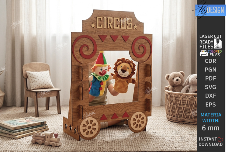 Puppet Theater Laser Cut | Doll Theater | Kids Laser | CNC