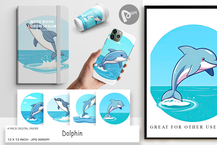 Dolphin Clipart Image 24