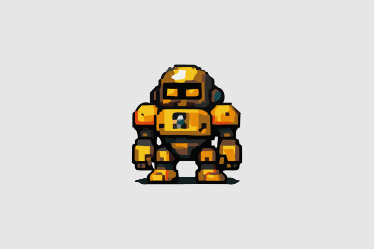 Dome Head Mecha Design Vector