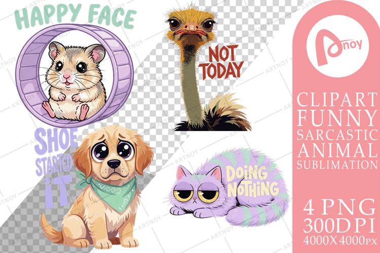 Sarcastic Big-Eye Pets Sublimation