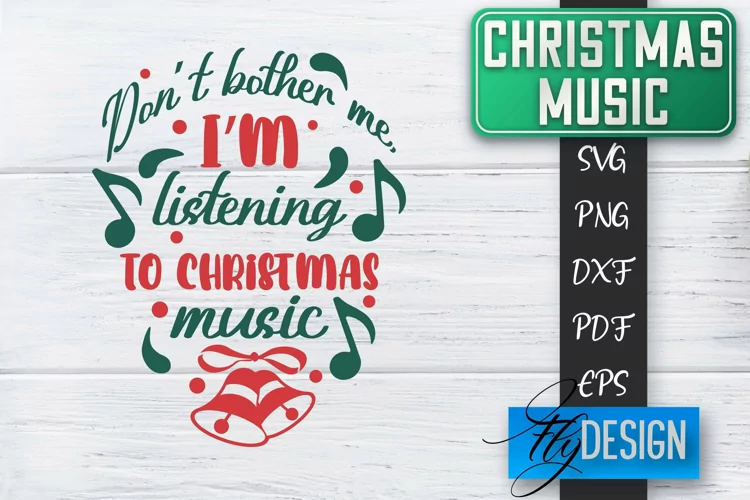 Christmas Music SVG | Christmas Quote Design | Cricut SVG