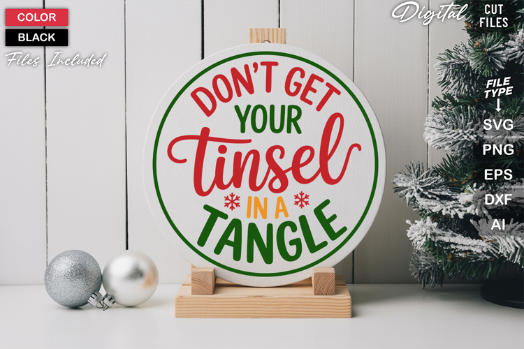 Round Christmas Svg Image 17
