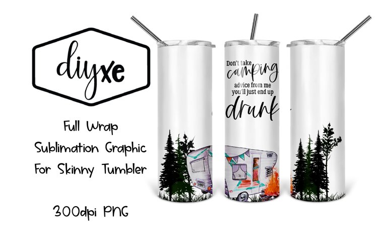 Camping Advice | 20oz Tumbler | Lake Sublimation Tumbler