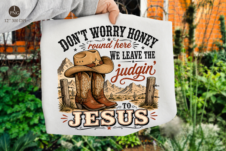 Dont Worry Honey PNG, Christian PNG Design