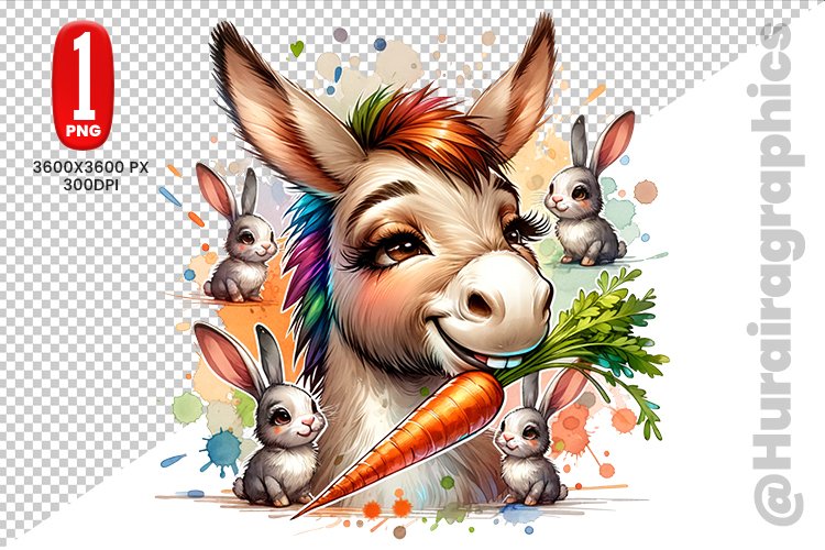 Donkey Clipart Image 24