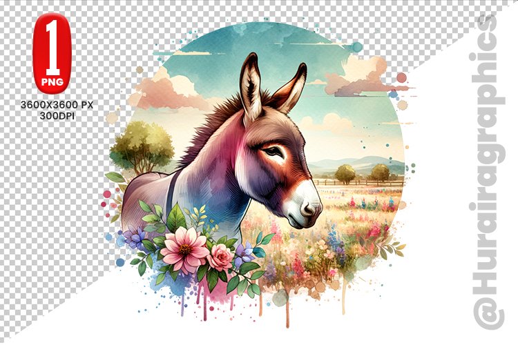 Donkey Clipart Image 4