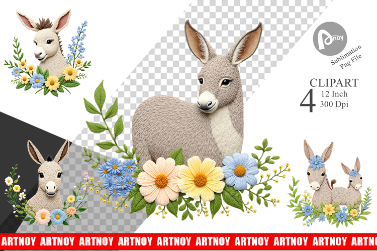 Donkey Clipart Image 23