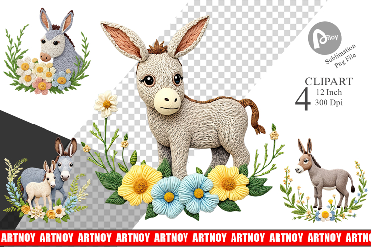 Donkey Clipart Image 22