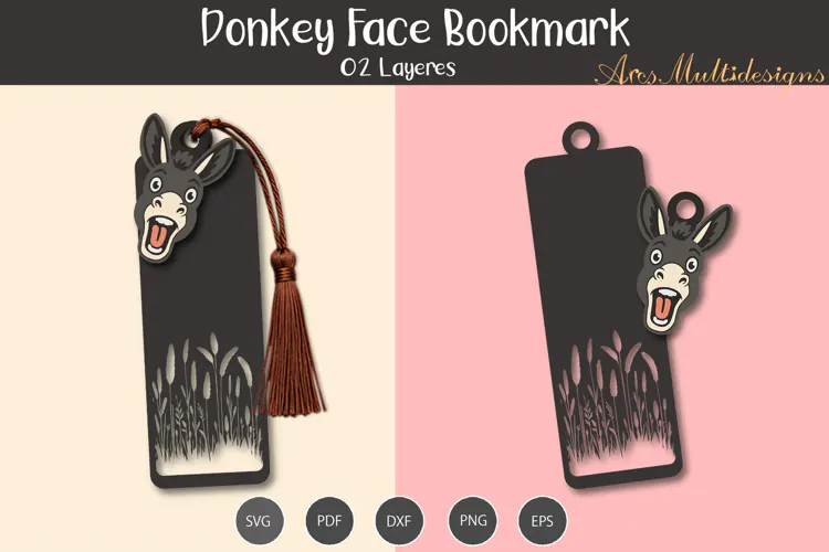 Donkey Face bookmark