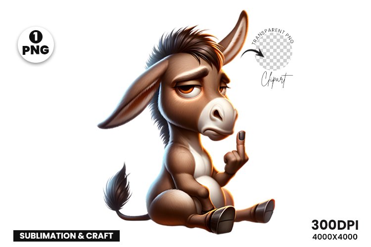 Donkey Clipart Image 9