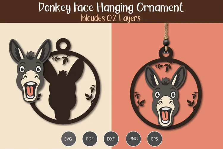 Donkey head Hanging Ornament