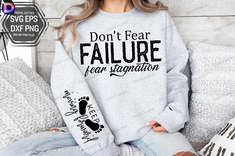 Dont Fear Failure Sleeve SVG, Entrepreneur Sleeve SVG