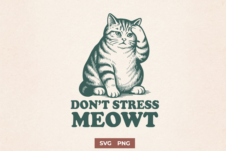 Funny Cat Svg Image 24