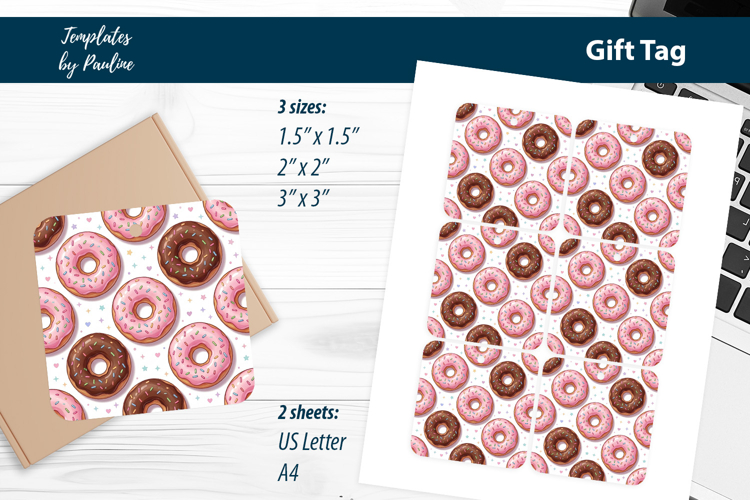 Bakery Thank You Tags, Donut Shop Branding Tags