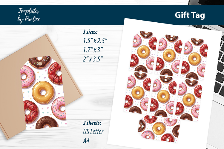 Donut Thank You Tags for Home Bakery Print and Cut
