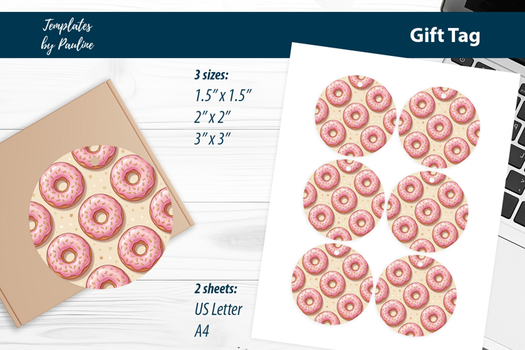Bakery Packaging Tags Printable, Treat Box Inserts