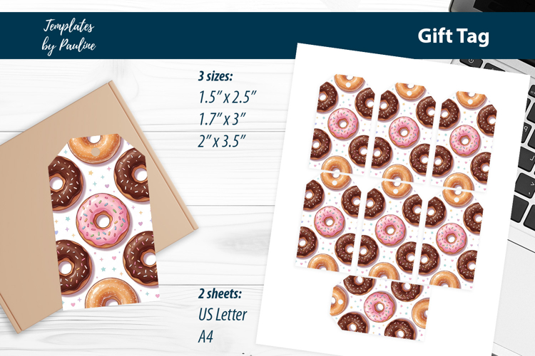 Donut Teacher Appreciation Gift Tags Print and Cut