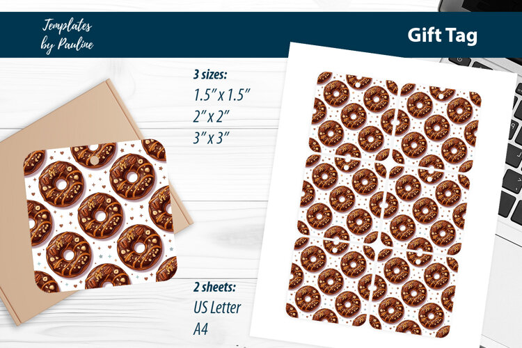 Bakery Thank You Tags, Donut Shop Branding Tags example image 1