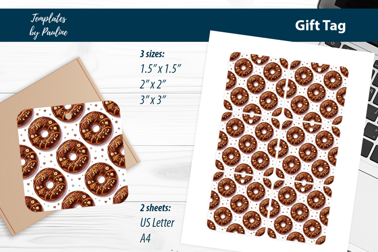 Bakery Thank You Tags, Donut Shop Branding Tags