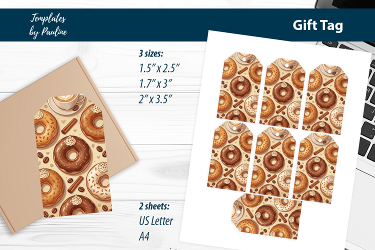 Donut Thank You Tags for Handmade, Printable Bakery Tags