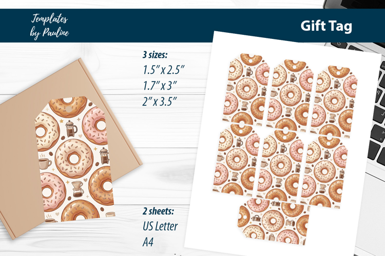 Cute Treat Tags for Coffee Shop Packaging Print and Cut