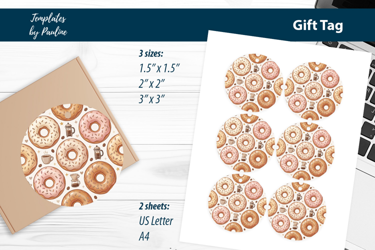 Cute Treat Tags for Coffee Shop Packaging Print and Cut
