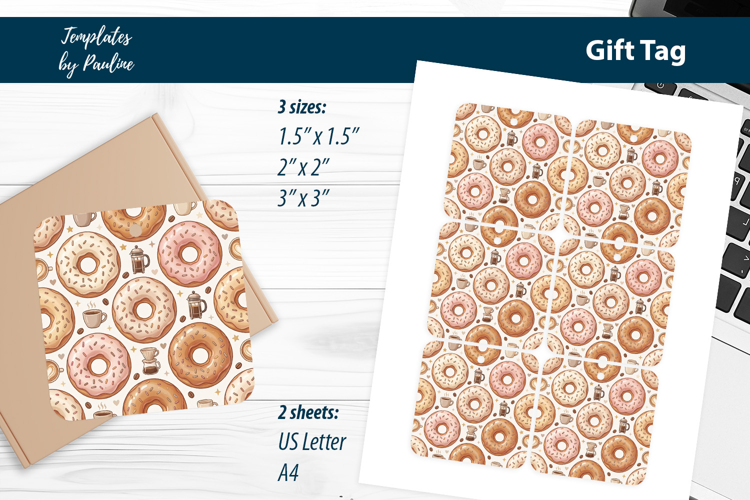 Sweet Treat Packaging Tags, Cute Bakery Favor Tags