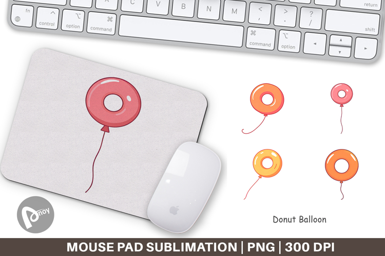 Mouse Pad Donut Balloon