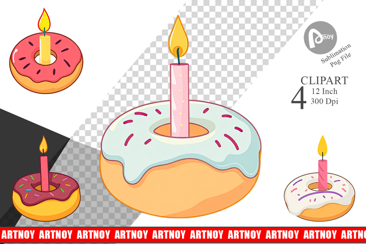 Donut Clipart Image 6