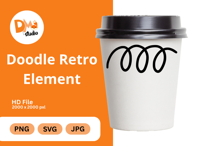 Doodle Retro Element