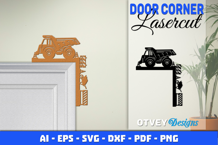 Door Corner Kids Room Construction Scene Lasercut