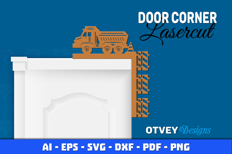 Door Corner Kids Room Construction Scene Lasercut