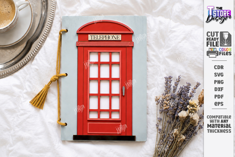 Wooden Door Notebook Cover Laser Cut | Vintage Door Laser