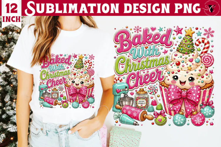 Dopamine Christmas sublimation | Pink Holiday Shirt Design