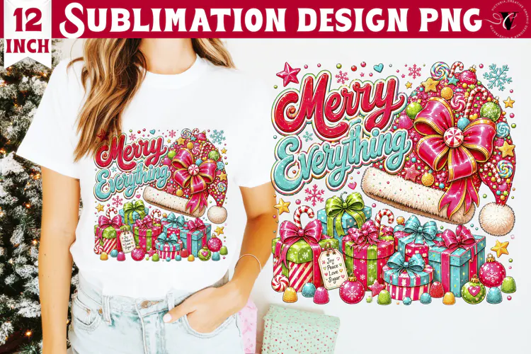 Dopamine Christmas sublimation | Pink Holiday Shirt Design