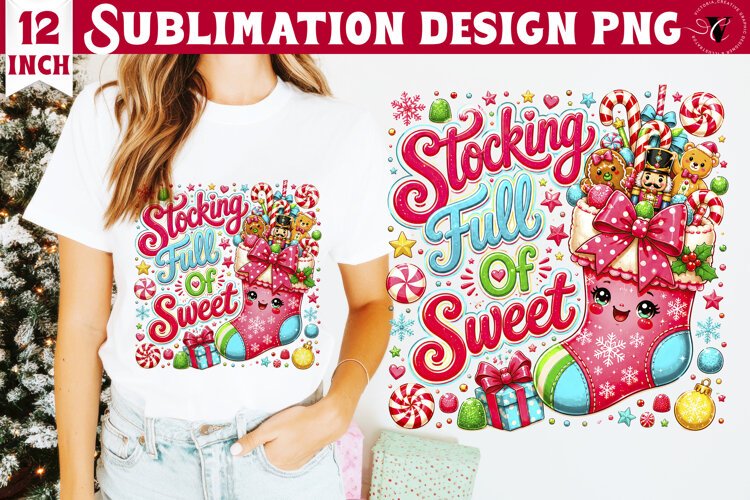 Dopamine Christmas sublimation | Pink Holiday Shirt Design example image 1